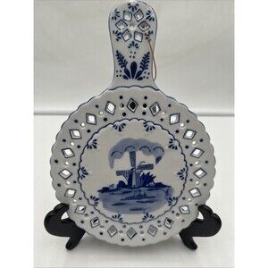 Vintage Delft Dutch Trivet - Made in Holland, Kitchen Decor Wall Decor Blue New